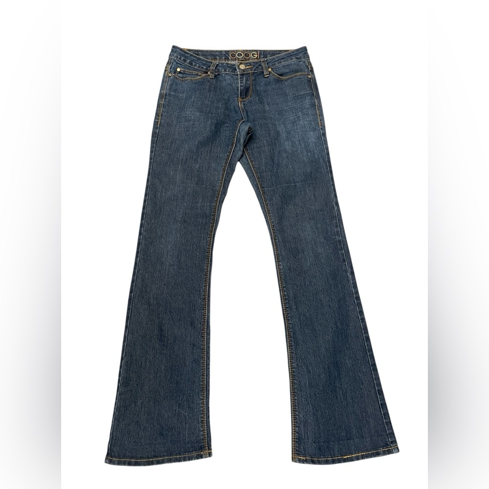 COOGI Vintage Y2K 2000s Low Rise Straight Bootcut Blue Denim Jeans Size 7/8